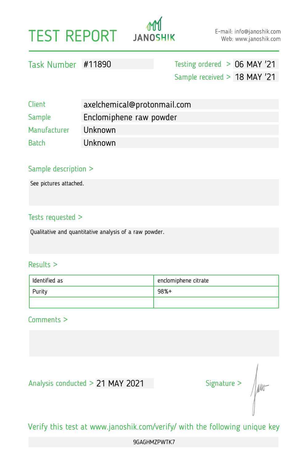 ENCLOMIPHENE 30ml